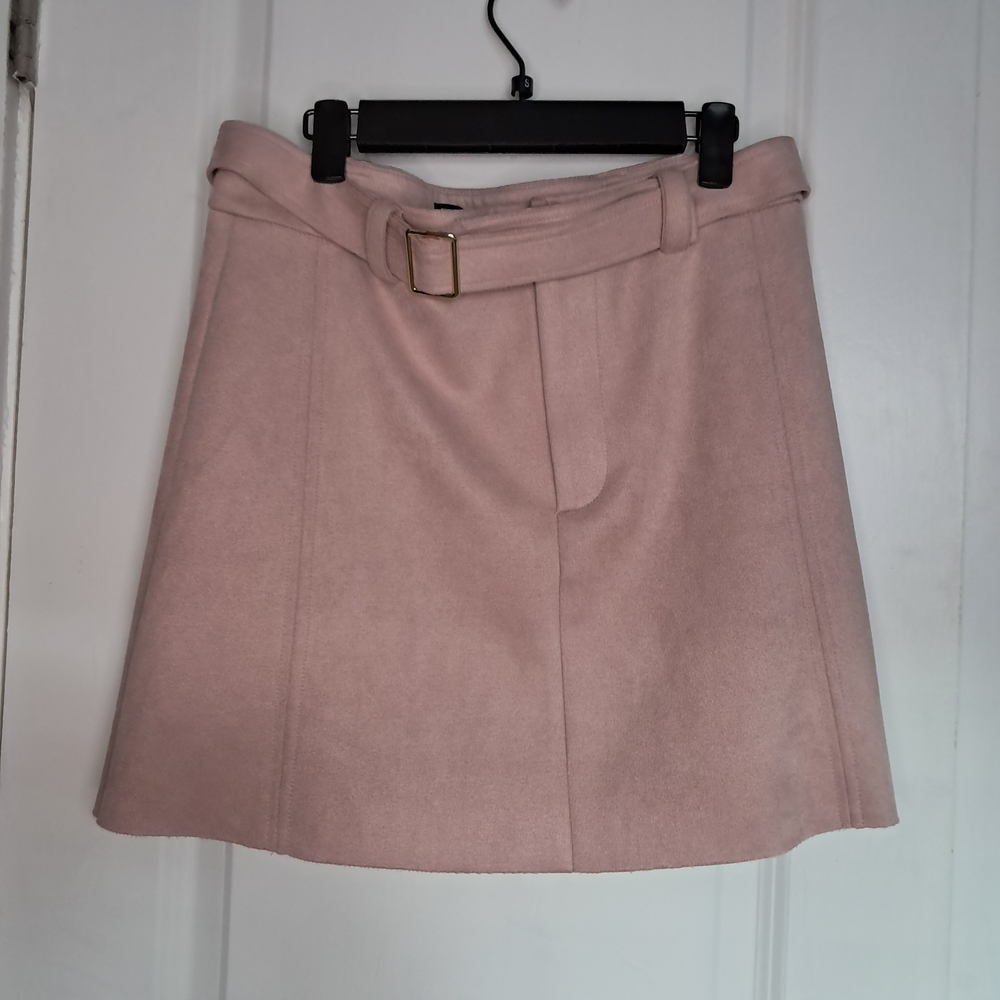 Zara Pink Belted Skirt